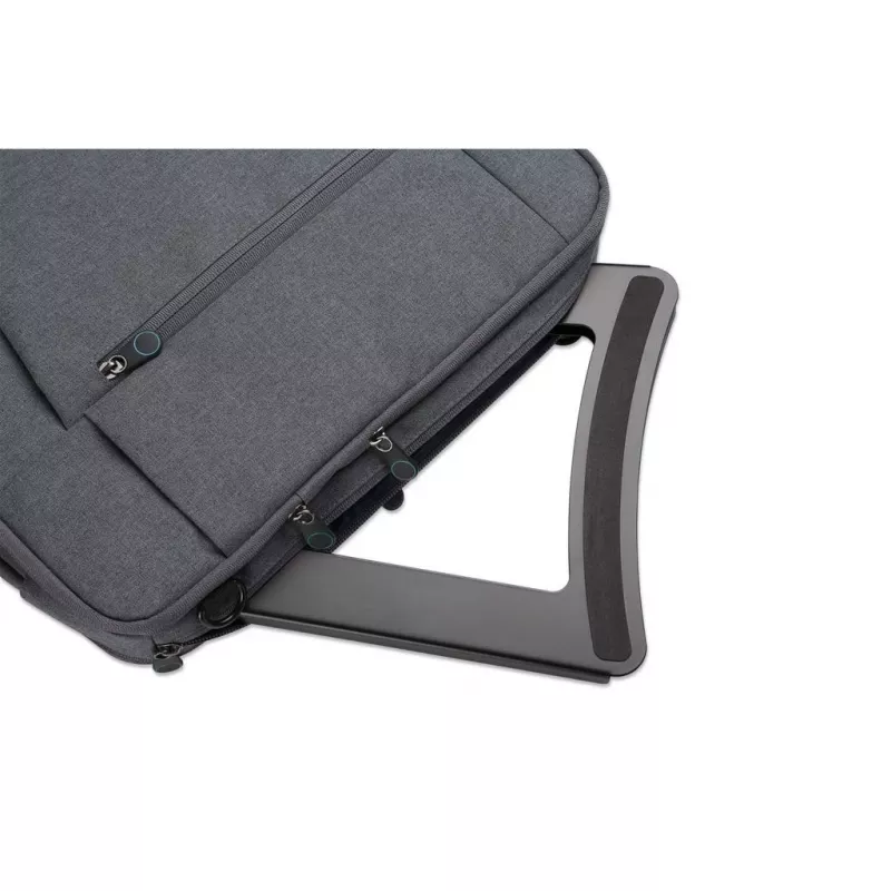 Podstawka pod laptopa i tablet Manhattan, regulowana (5 pozycji), odpowiednia dla wszystkich tabletów i laptopów do 15,6 cala, przenośna i lekka, stalowa, czarna, dożywotnia gwarancja
