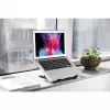 Podstawka pod laptopa i tablet Manhattan, regulowana (5 pozycji), odpowiednia dla wszystkich tabletów i laptopów do 15,6 cala, przenośna i lekka, stalowa, czarna, dożywotnia gwarancja