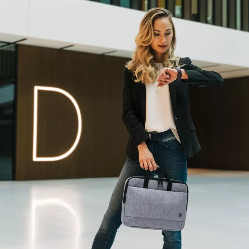 DICOTA cienki Eco Motion - 14-15.6in Torba na notebook - Denim niebieski / 600d Rpe Polyester