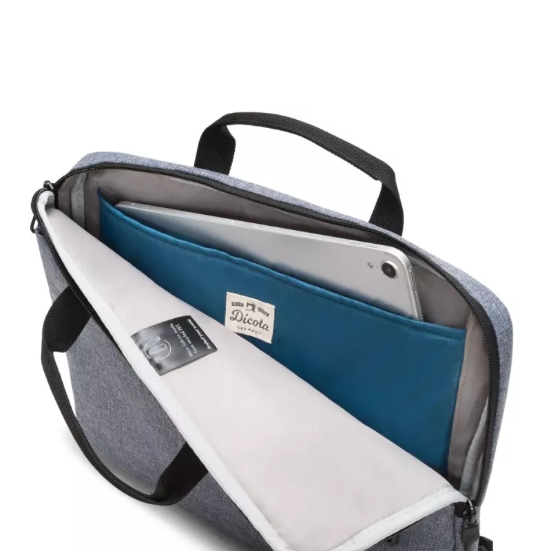 DICOTA cienki Eco Motion - 14-15.6in Torba na notebook - Denim niebieski / 600d Rpe Polyester