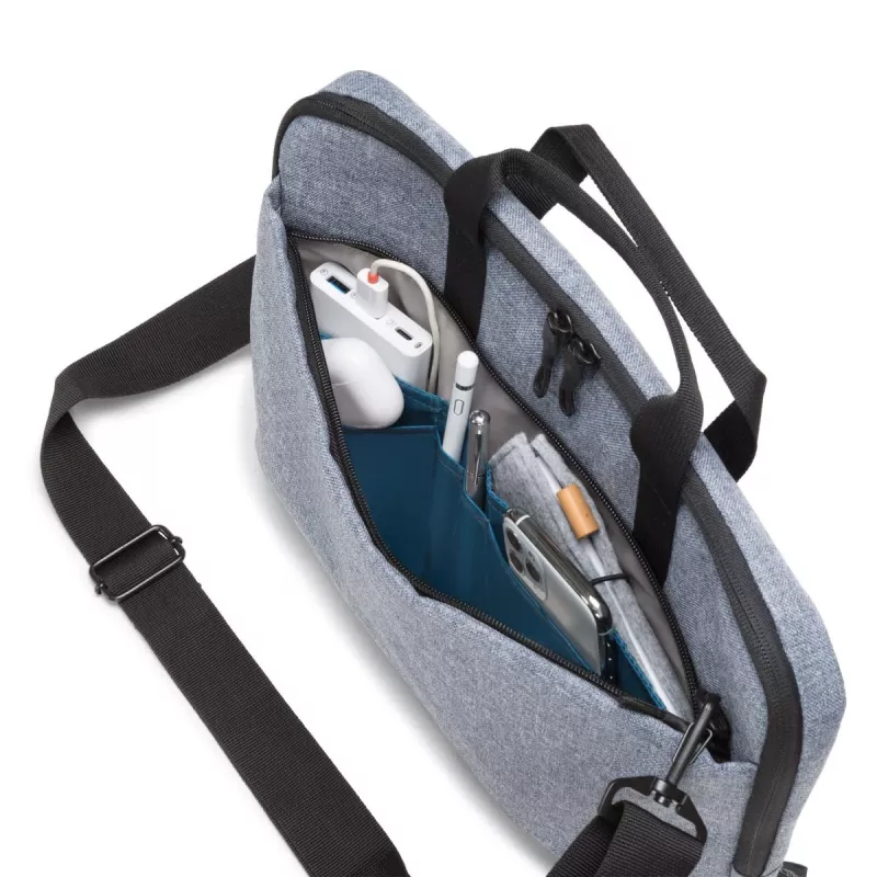 DICOTA cienki Eco Motion - 14-15.6in Torba na notebook - Denim niebieski / 600d Rpe Polyester