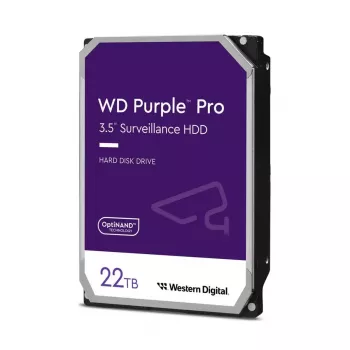 WESTERN DIGITAL Dysk twardy - Wd fioletowy Pro WD221PURP - 22 TB - SATA 6 Gb/s - 3,5 inch - 7200 obr./min - 512 MB pamięć podręczna