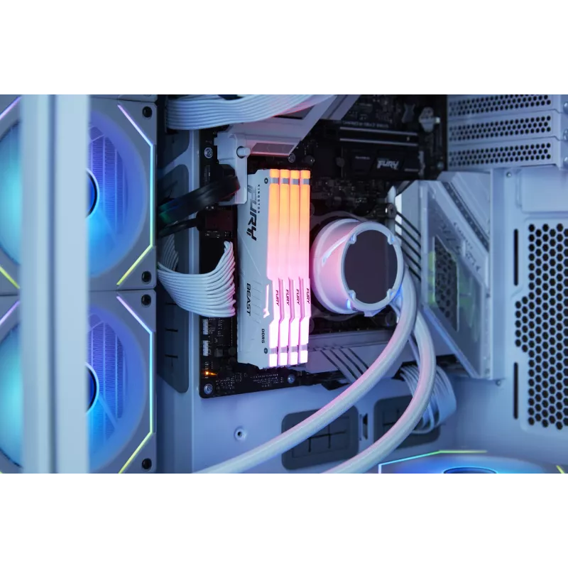 Kingston Technology FURY Beast 16 GB 6000 MT/s DDR5 CL36 DIMM biały RGB EXPO
