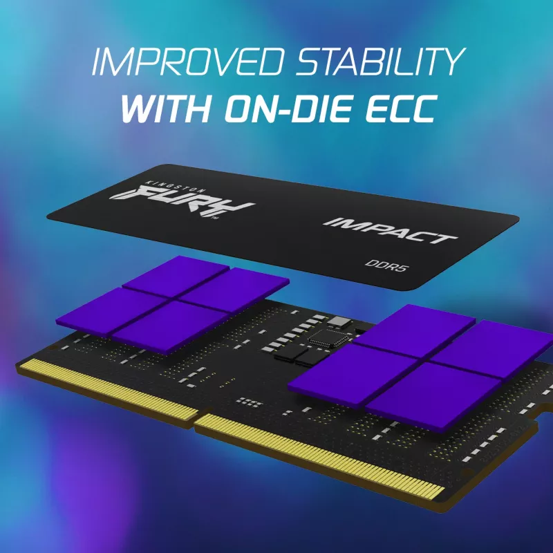 Kingston Technology FURY 8GB 4800MT/s DDR5 CL38 SODIMM Impact