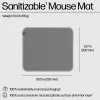 HP 100 Sanitizable mysz Pad, szary, monochromatyczny, poliester, guma