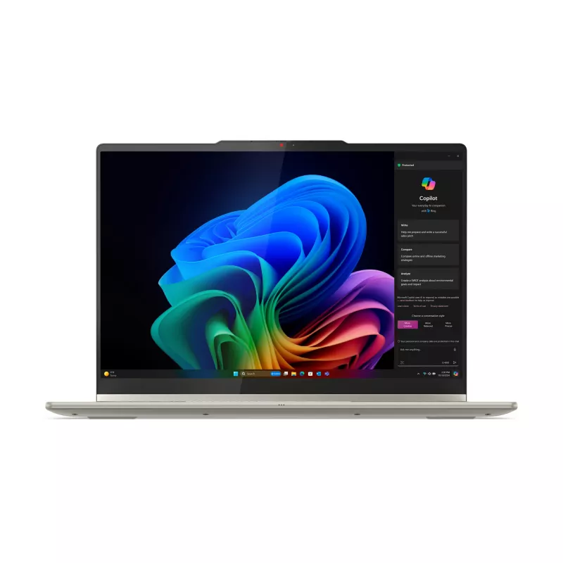 Lenovo Yoga 7 2-w-1 14AKP10 Copilot+ PC AMD Ryzen™ AI 7 350 Hybryda (2-w-1) 35,6 cm (14 cali) Ekran dotykowy 2.8K 16 GB LPDDR5x-SDRAM 1 TB SSD Wi-Fi 7 (802.11be) Windows 11 Home German Szary