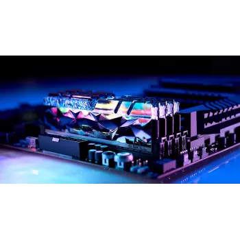 DIMM 64 GB DDR4-3600 (4x 16 GB) Quad-Kit, Arbeitsspeicher silber, F4-3600C16Q-64GTESC, Trident Z Royal Elite, INTEL XMP
