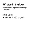 HP 652 Czarny Oryginalny Ink Advantage Cartridge