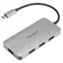 Targus ACH226EU hub interfejsu USB 3.2 Gen 1 (3.1 Gen 1) Type-C 5000 Mbit/s srebrny