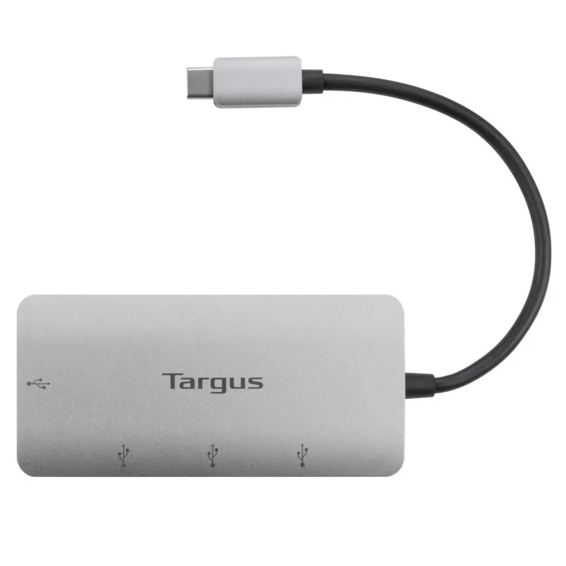 Targus ACH226EU hub interfejsu USB 3.2 Gen 1 (3.1 Gen 1) Type-C 5000 Mbit/s srebrny