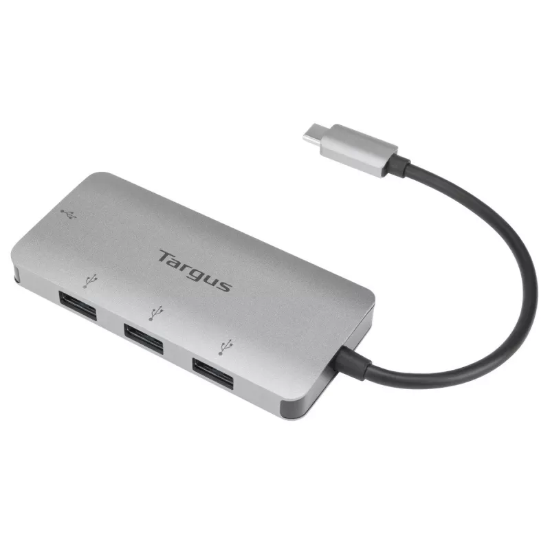 Targus ACH226EU hub interfejsu USB 3.2 Gen 1 (3.1 Gen 1) Type-C 5000 Mbit/s srebrny