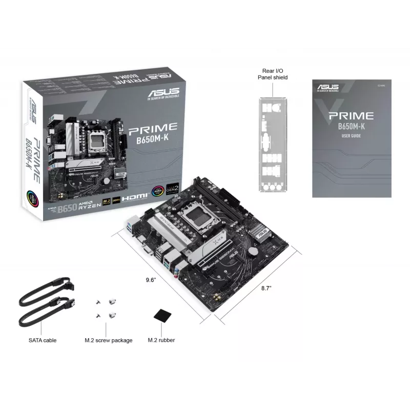 ASUS PRIME B650M-K AMD B650 Socket AM5 micro ATX
