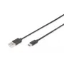 DIGITUS ASSMANN kabel połączeniowy USB Type-C, typ C na A M/M, 1m 3A, 480MB, wersja 2.0, czarny