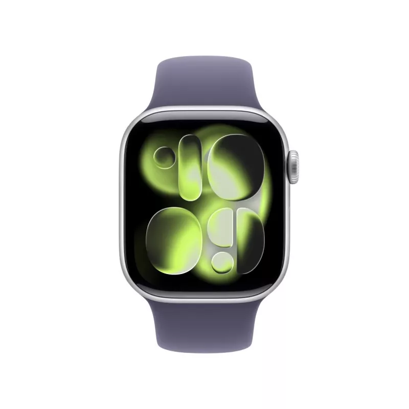APPLE Watch Series 11 GPS + Cellular 42mm Srebrna Aluminiowa Koperta z Paskiem Sportowym Purple Fog S/M