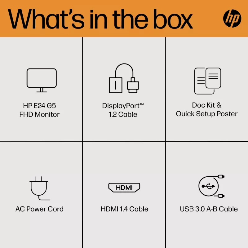 Monitor HP E-Series E24 G5 23,8 cala Full HD LCD 1920x1080
