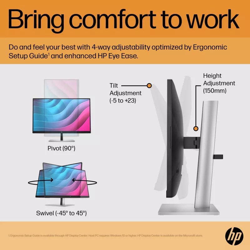 Monitor HP E-Series E24 G5 23,8 cala Full HD LCD 1920x1080