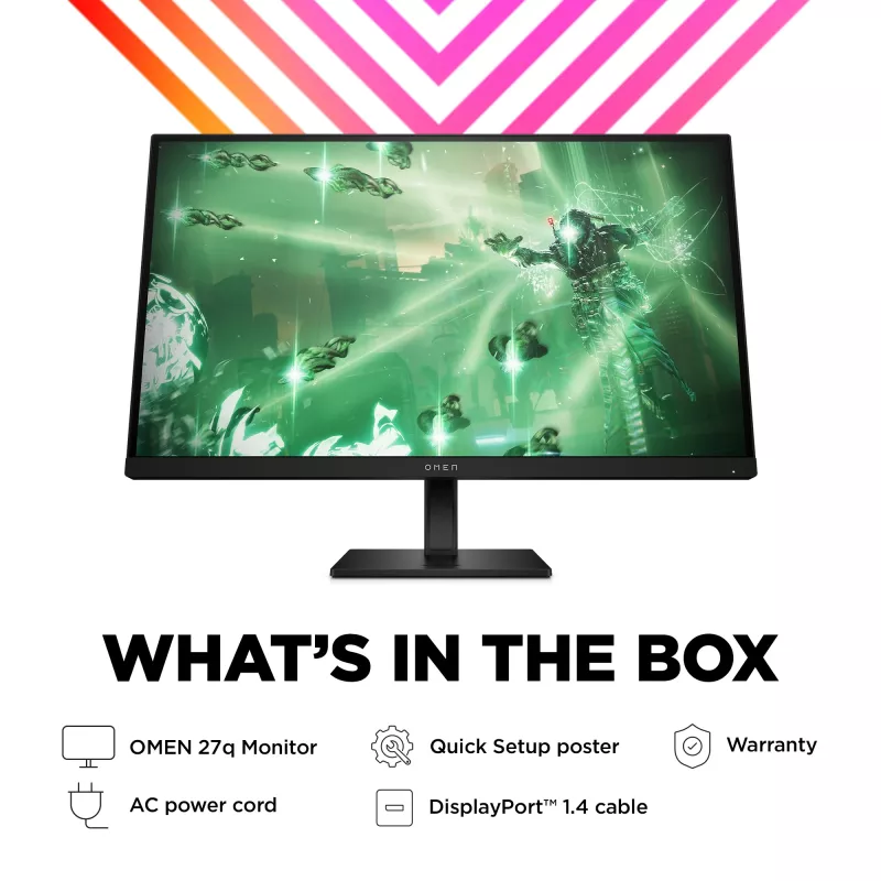 Monitor gamingowy OMEN by HP 27 cali QHD 165Hz - OMEN 27q