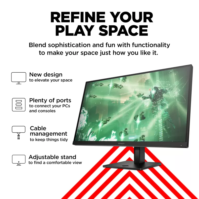 Monitor gamingowy OMEN by HP 27 cali QHD 165Hz - OMEN 27q