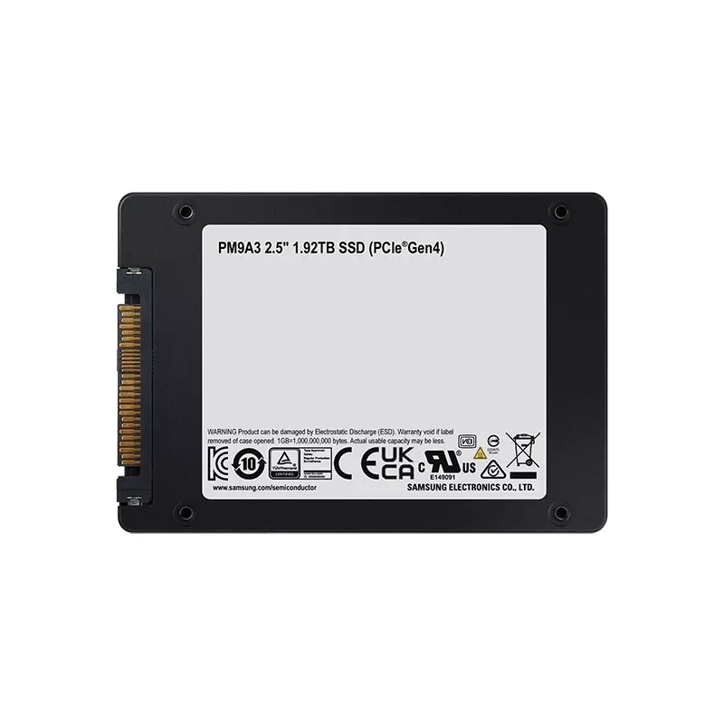 Samsung PM9A3 1.92 TB 2.5 cala PCI Express 4.0 NVMe V-NAND TLC