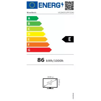 Viewsonic IFP7534 tablica interaktywna 190,5 cm (75 cali) 3840 x 2160 pikseli Dotyk Czarny