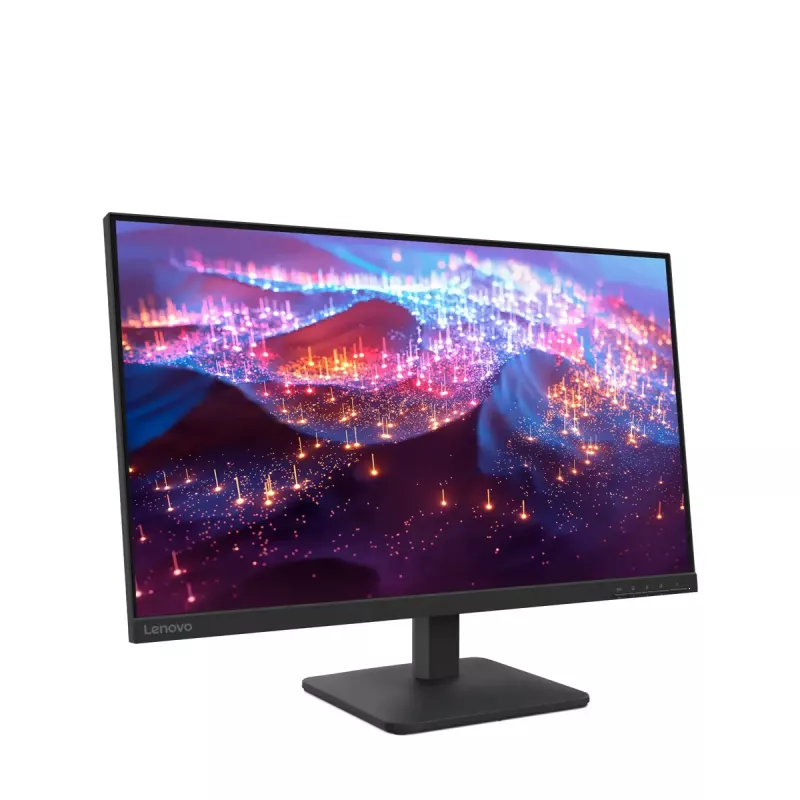 Monitor Lenovo L27-4e 27 cali Full HD IPS LCD 1920x1080, 100 Hz, 6 ms, 300 cd/m², VESA 100x100, HDMI i VGA, Raven Black