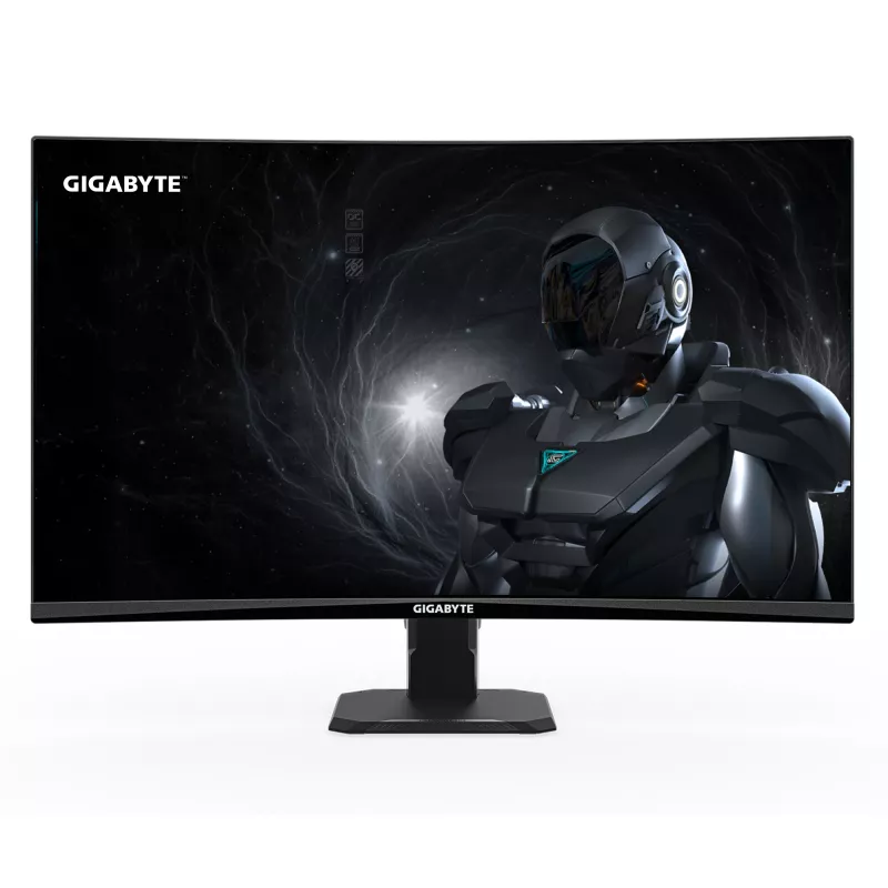 GIGABYTE GS27FC2 27-calowy zakrzywiony monitor gamingowy FHD - 1920 x 1080, 240 Hz, 1 ms, 350 cd/m², HDR Ready, HDMI 2.0, DisplayPort 1.4
