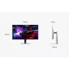 Monitor komputerowy Samsung S32FG814SU 81,3 cm (32 cale) 3840 x 2160 pikseli 4K Ultra HD OLED Srebrny