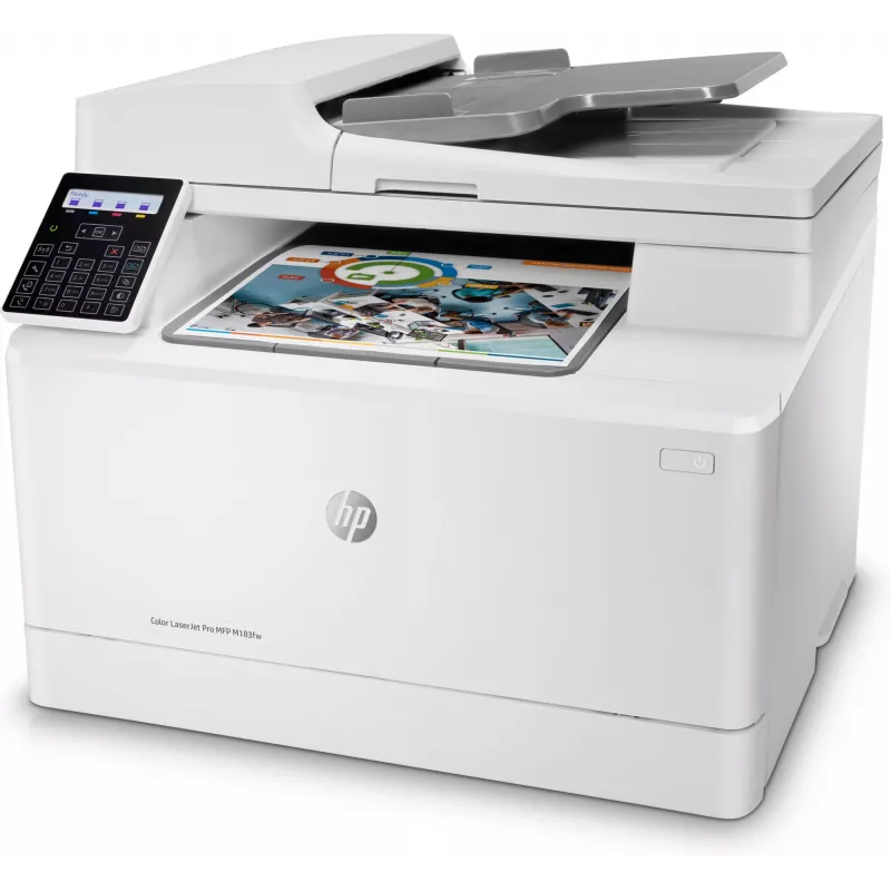 HP Color LaserJet Pro MFP M183fw, Laser, Druk kolorowy, 600 x 600 DPI, A4, Druk bezpośredni, Biały