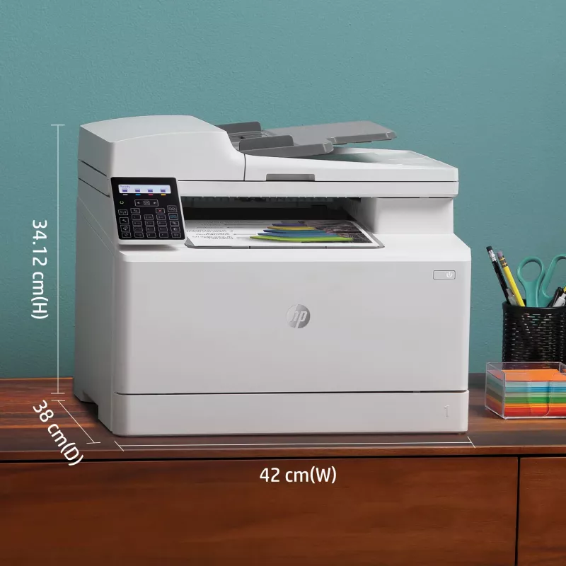HP Color LaserJet Pro MFP M183fw, Laser, Druk kolorowy, 600 x 600 DPI, A4, Druk bezpośredni, Biały