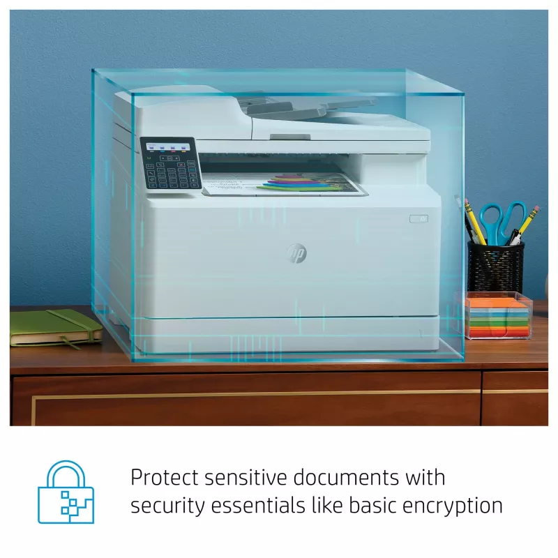 HP Color LaserJet Pro MFP M183fw, Laser, Druk kolorowy, 600 x 600 DPI, A4, Druk bezpośredni, Biały