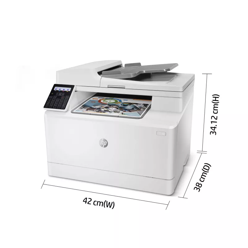 HP Color LaserJet Pro MFP M183fw, Laser, Druk kolorowy, 600 x 600 DPI, A4, Druk bezpośredni, Biały