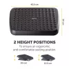 Podnóżek Fellowes Standard ergonomiczne podparcie stóp pod biurko, czarny, z regulacją wysokości, szerokość 330 mm