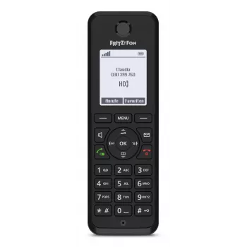 Telefon DECT FRITZ Fon M3 bezprzewodowa słuchawka identyfikacja dzwoniącego czarny