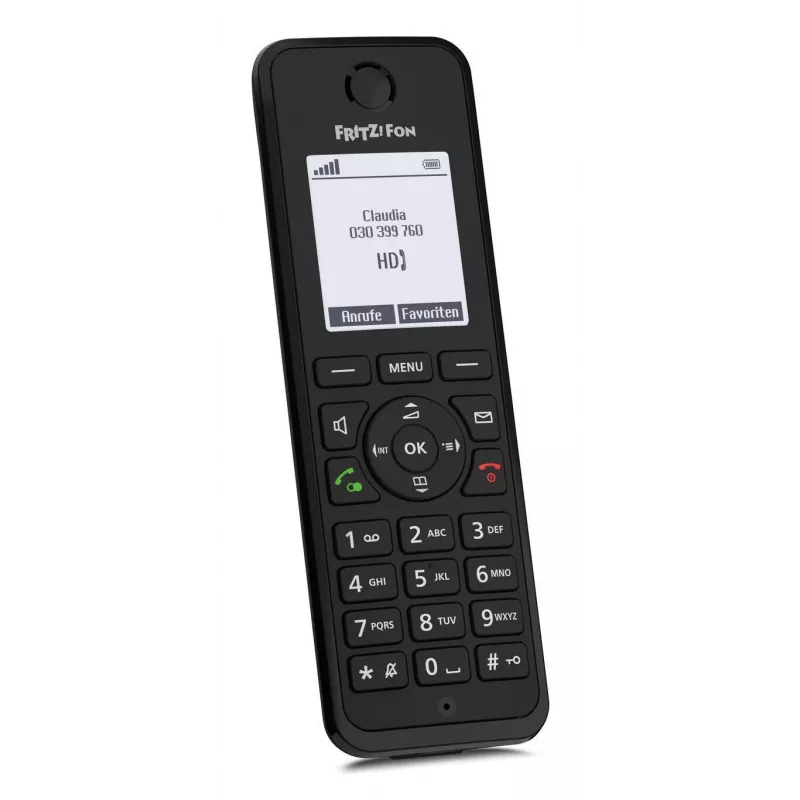Telefon DECT FRITZ Fon M3 bezprzewodowa słuchawka identyfikacja dzwoniącego czarny