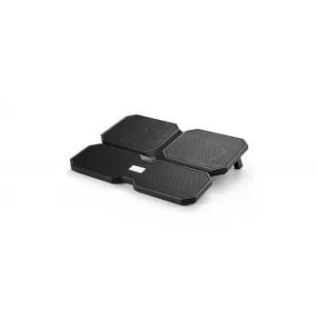 Podkładka chłodząca DeepCool MULTI CORE X6 — 4 wentylatory, do laptopów 15,6 cala, zasilana przez USB, 380×295×24 mm, 2 porty USB