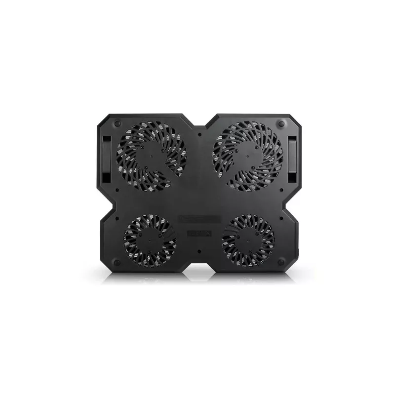 Podkładka chłodząca DeepCool MULTI CORE X6 — 4 wentylatory, do laptopów 15,6 cala, zasilana przez USB, 380×295×24 mm, 2 porty USB