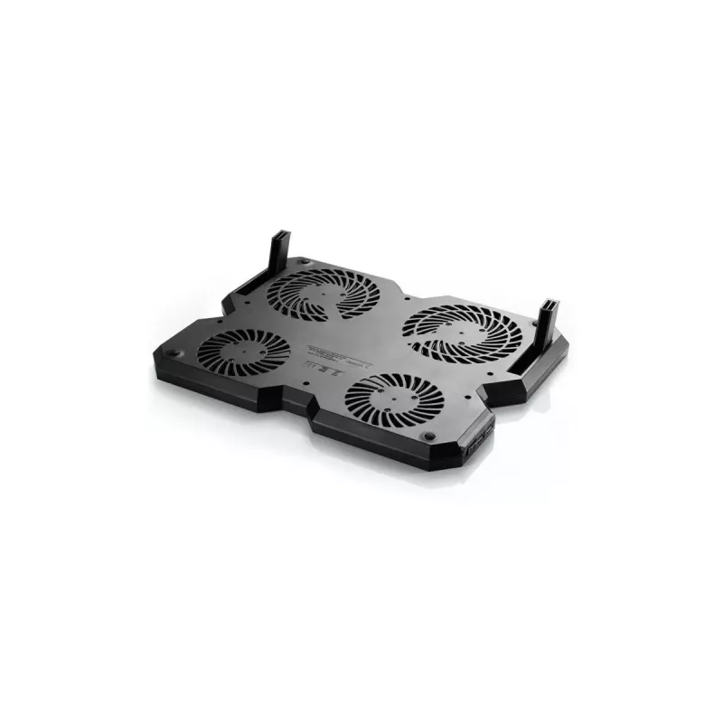 Podkładka chłodząca DeepCool MULTI CORE X6 — 4 wentylatory, do laptopów 15,6 cala, zasilana przez USB, 380×295×24 mm, 2 porty USB