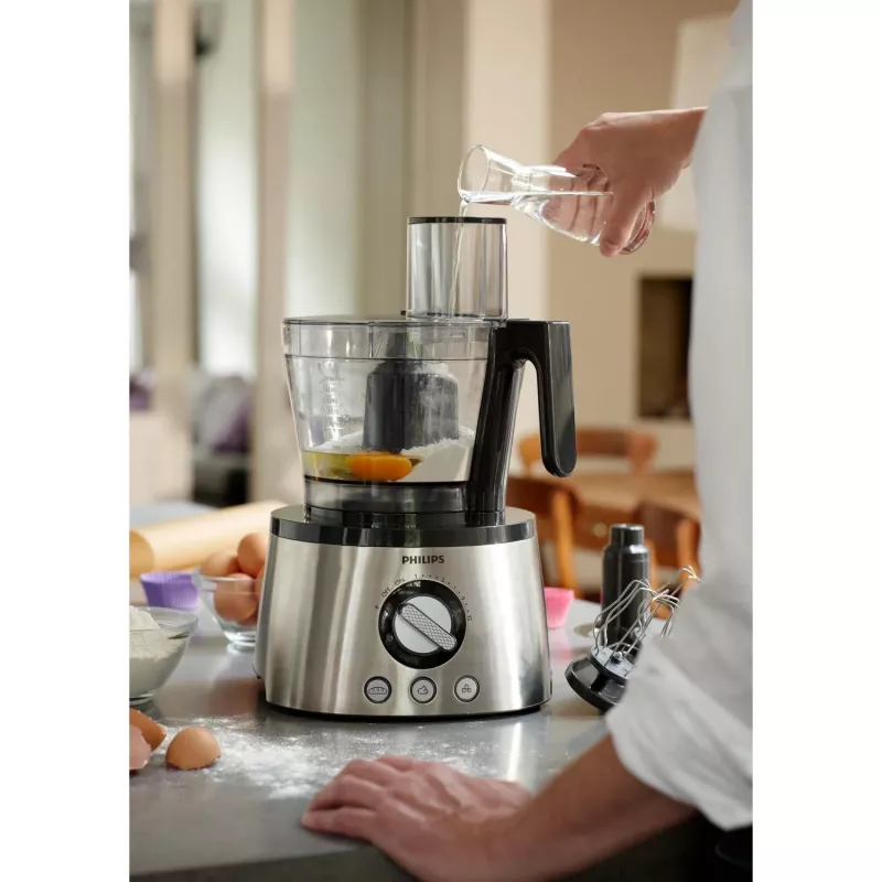 Robot kuchenny Philips HR7778/00, misa 3,4 l, 1300 W, 32 funkcje, 12 prędkości, stal nierdzewna