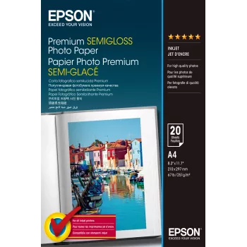 Epson Premium Semi-Gloss Photo Paper - A4 - 20 arkuszy