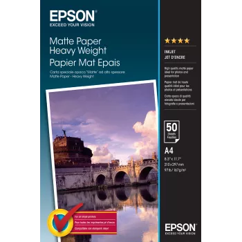 Epson Matte Paper Heavy Weight - A4 - 50 arkuszy