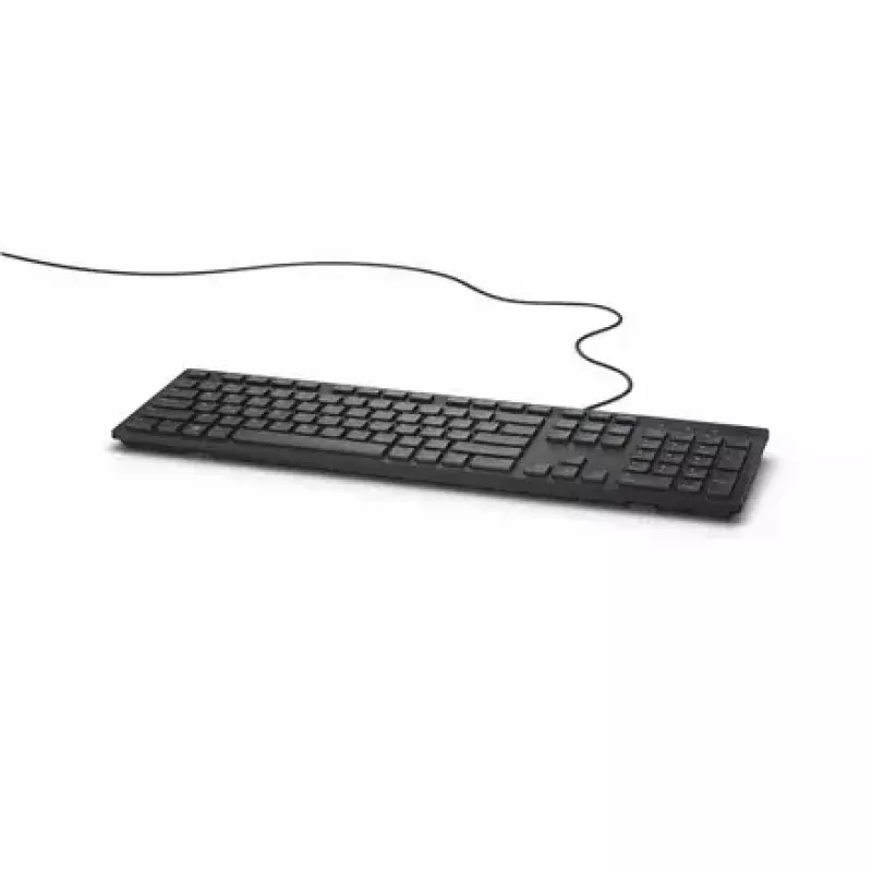 Dell KB216 Standard, przewodowa, układ klawiatury rosyjski, czarna, klawiatura numeryczna