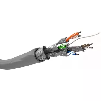 Kabel sieciowy Goobay CAT 6 S/FTP PiMF szary 100m