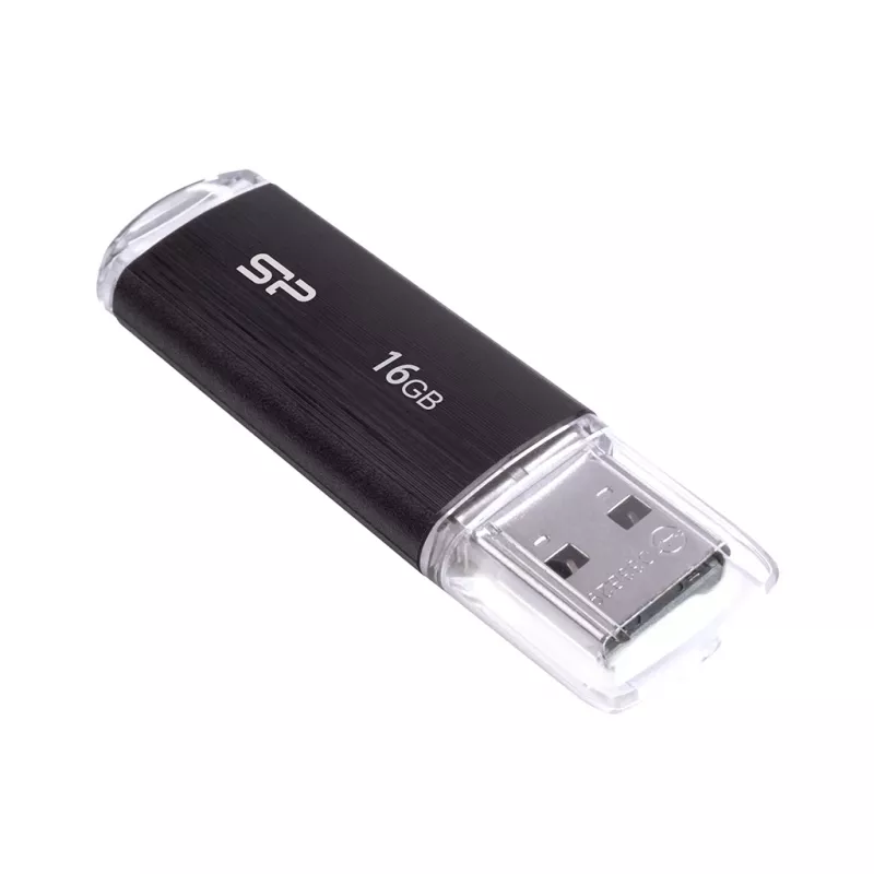 SILICON POWER Ultima U02 - 16GB pamięć USB - USB 2.0 - czarna (moq-30)