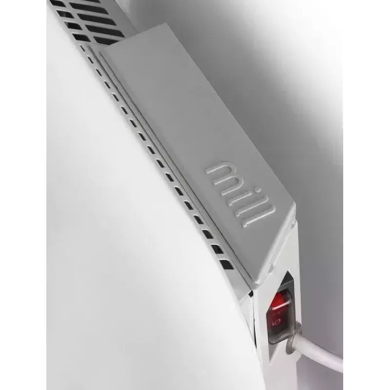 Mill aluminiowy panelowy grzejnik IB1200DN, 1200 W, odpowiedni do pomieszczeń do 18 m², biały