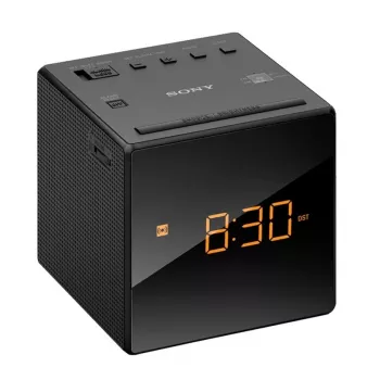 Sony ICF-C1, Zegar, AM, FM, 87.5 - 108 MHz, 531 - 1602 kHz, 0.1 W, 6.6 cm