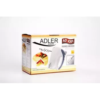 Hand mixer Adler AD 4201 g — 300 W, 1 kg, szaro-biały
