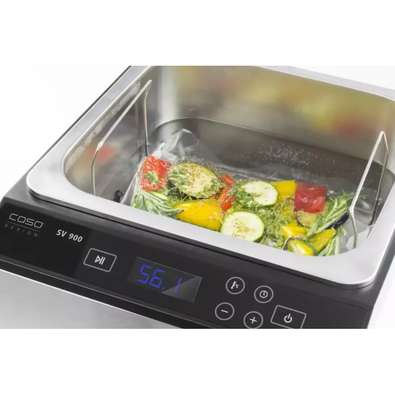 Immersion sous vide cooker Caso SV900 2000 W stainless steel immersion circulator for precise low-temperature cooking