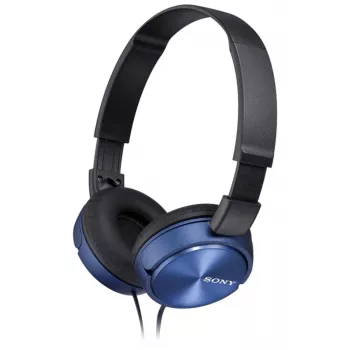 Sony MDR-ZX310, przewodowe, 10 - 24000 Hz, Muzyka, 125 g, Słuchawki, niebieskie