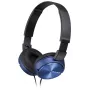 Sony MDR-ZX310, przewodowe, 10 - 24000 Hz, Muzyka, 125 g, Słuchawki, niebieskie
