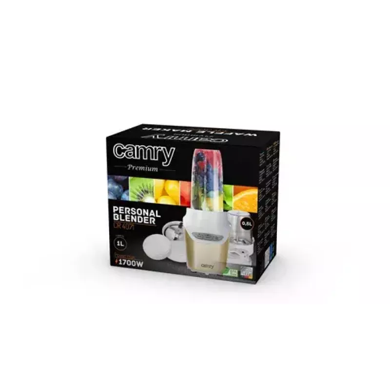 Sport blender Camry Premium CR 4071 Gold Transparent biały